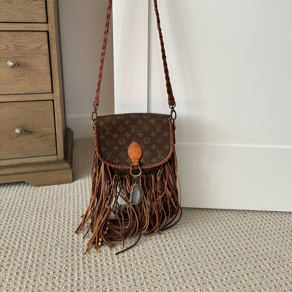Vintage Boho Louis Vuitton! Beautiful fringe and unique purse! Amazing!!